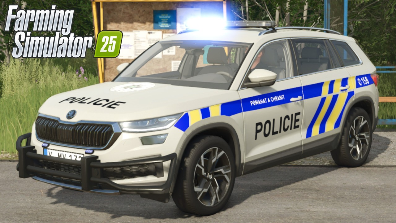 FS25 - Skoda Kodiaq (Czech Police) - NEW CAR MOD for Farming Simulator 2025 ROLEPLAY