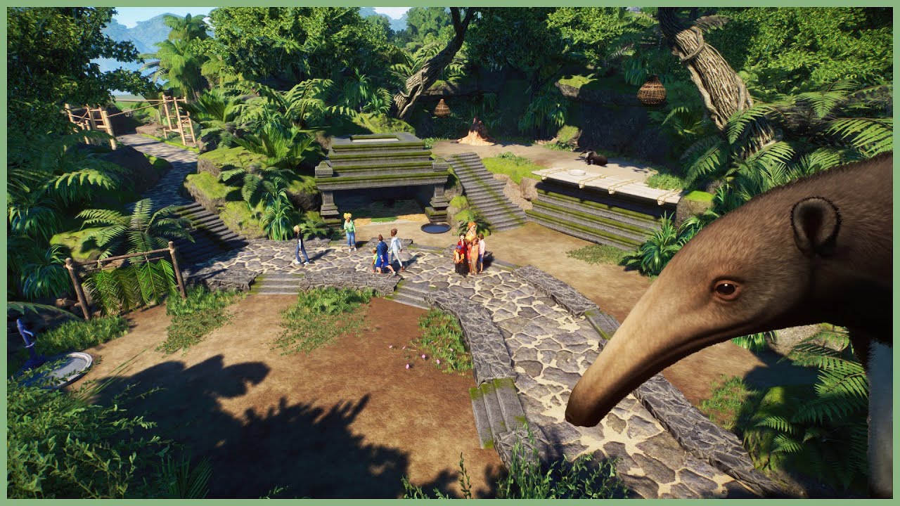 🐜Simple little anteater walkthrough habitat | Lurelin Zoo | Planet Zoo | speedbuild☔️