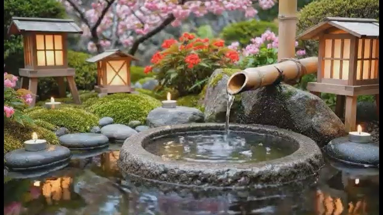 Healing Piano + Bamboo Water Sounds 🌿 Deep Healing to Release Stress & Worry