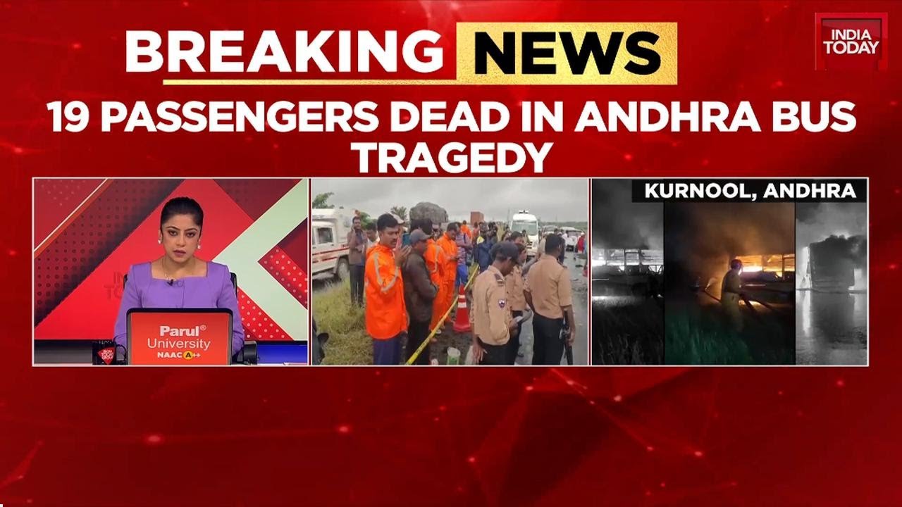 Andhra Bus Fire Accident: At Least 19 Charred to Death on Hyderabad-Bengaluru Highway | India Today