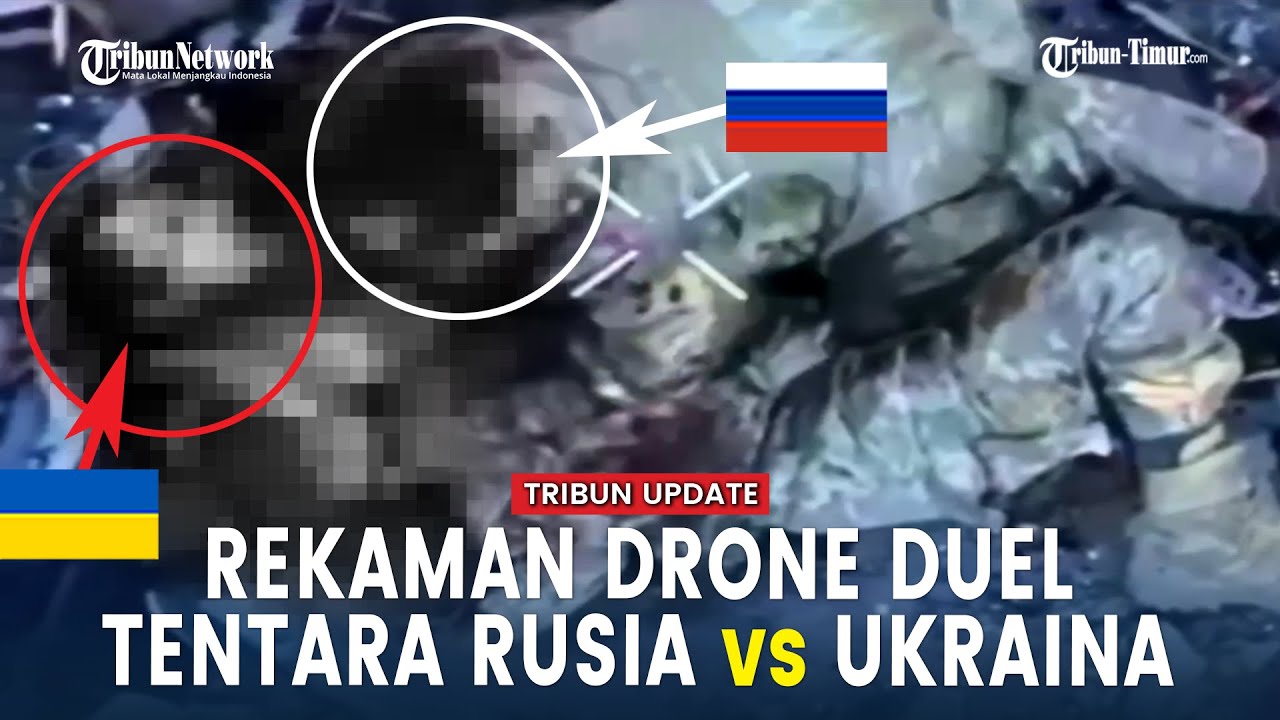 Rekaman Drone Aksi Duel Tangan Kosong Tentara Rusia Vs Tentara Ukraina, VIRAL!!