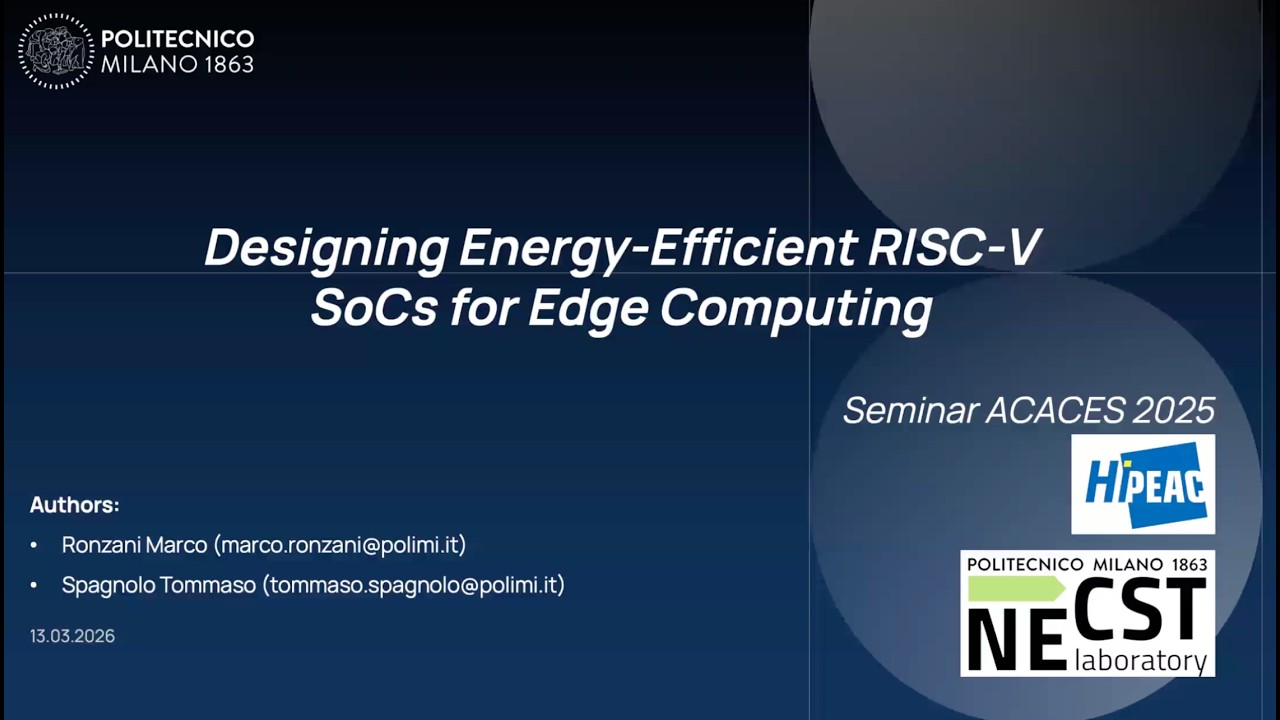 NFT @ 13032026: Designing Energy-Efficient RISC-V SoCs for Edge Computing