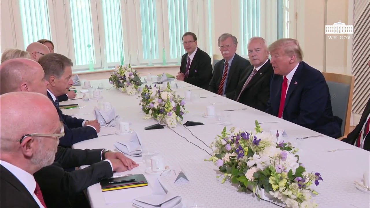 President Trump Attends Breakfast with the President of the Republic of Finland