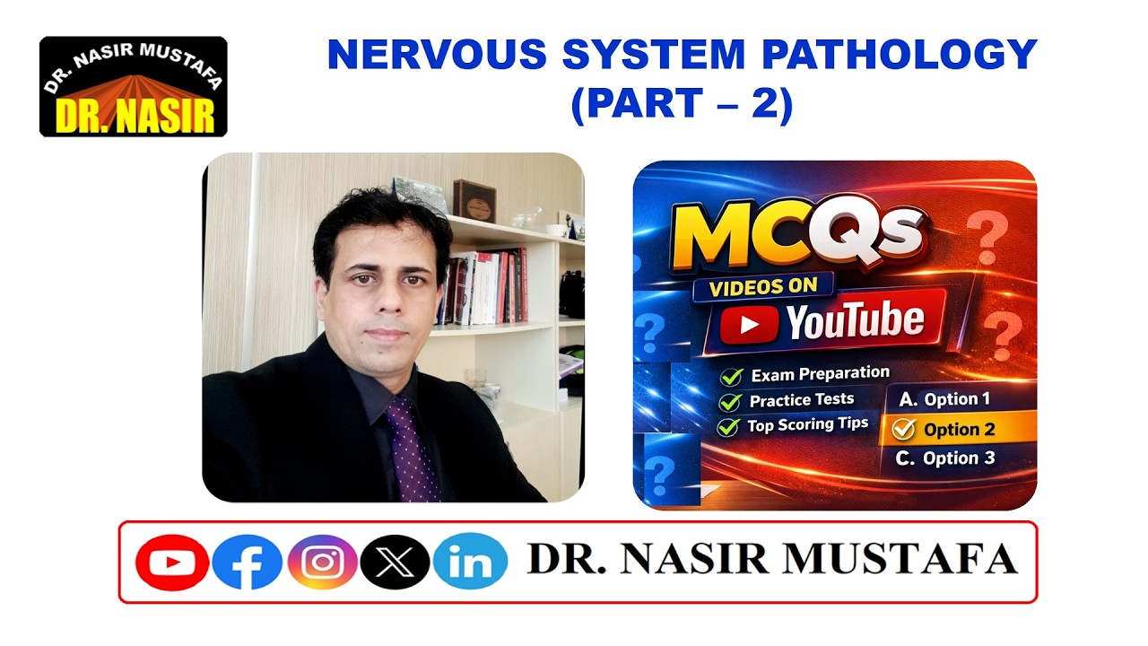 🧠 Clinical Nervous System Pathology &ndash; High-Yield MCQs | Part 2 of 5 | Medical Exam Preparation 🩺📚