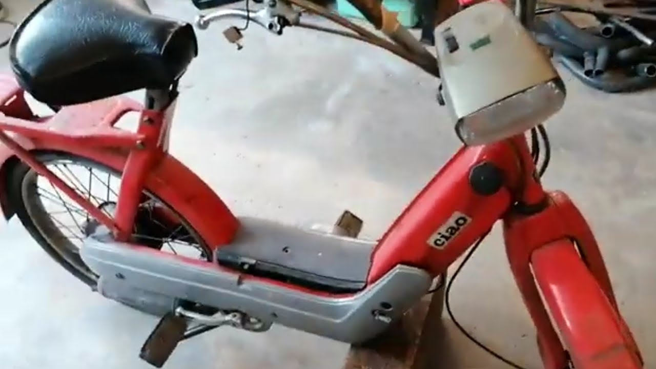 Restauro Piaggio Ciao rosso 😀