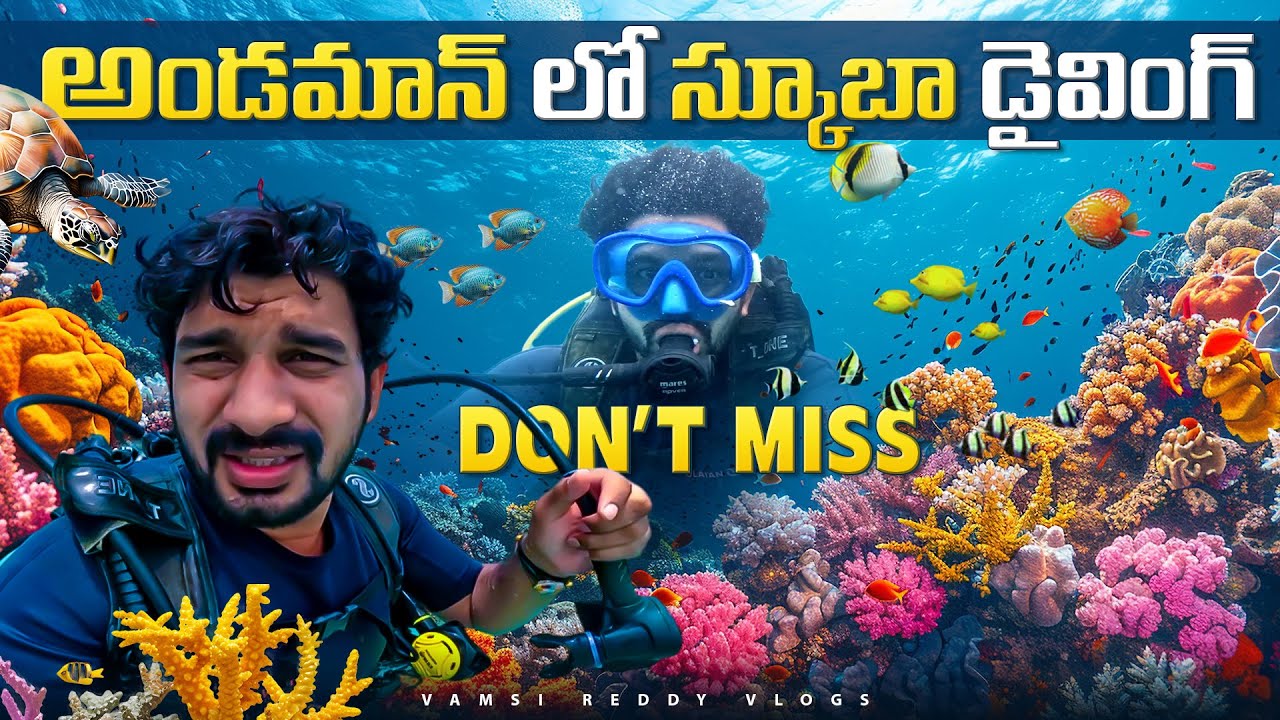 Andaman సముద్రం లోపల ఎలా ఉందో చుడండి | Scuba Diving in Havelock Island🏝️| Vizag to Andaman Ship 🚢