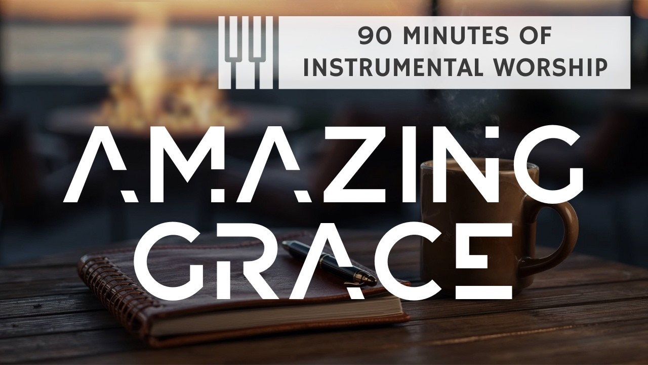 Instrumental Worship 🎹🙌🏼 Popular Hymns with Fireplace Ambience for Peace, Devotion & Prayer 🔥🙏🏼