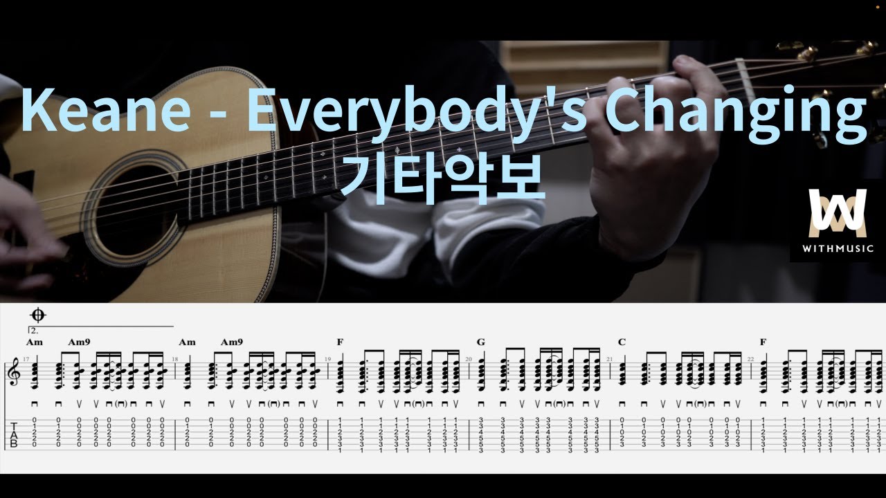 55.Keane - Everybody's Changing (Guitar Tab)