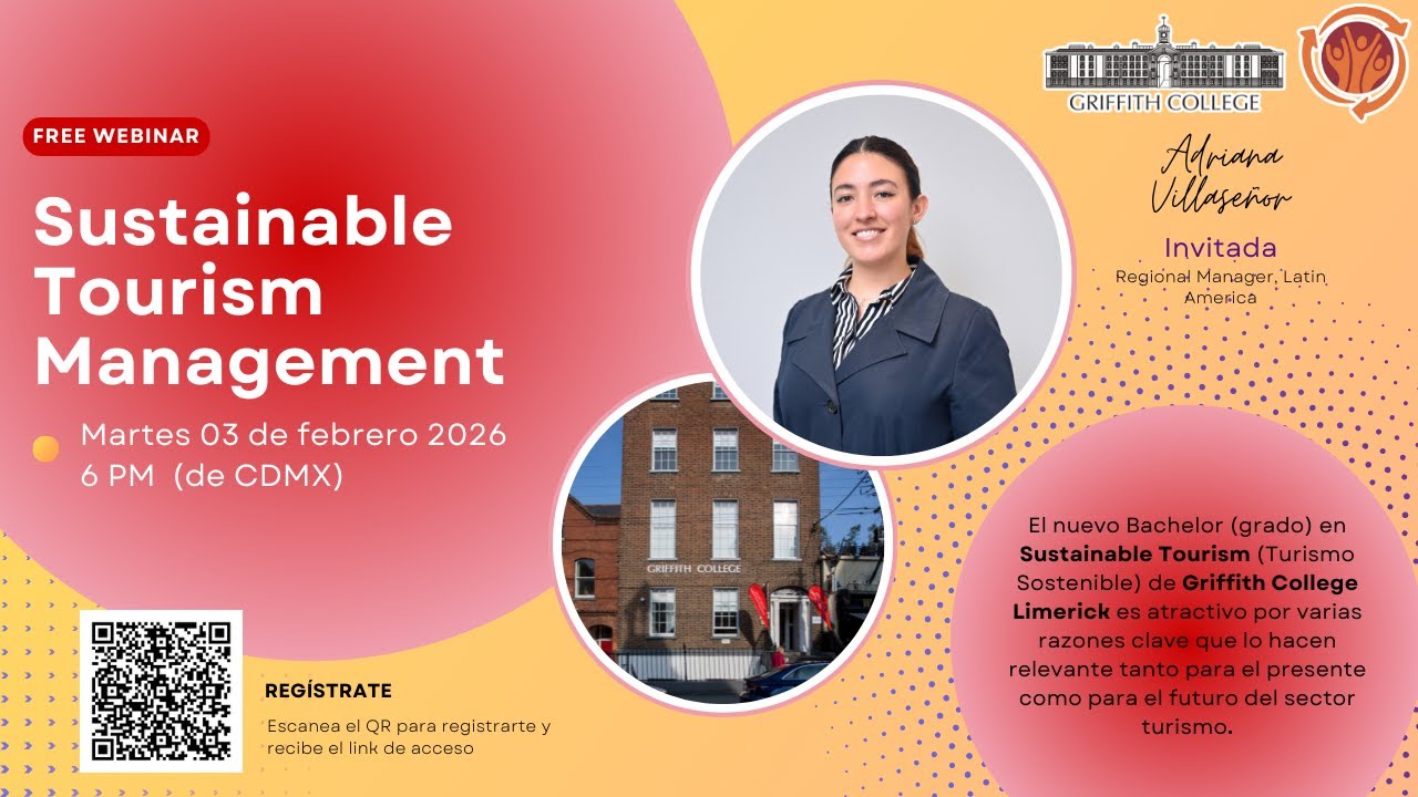 Webinar: Bachelor y Master en Sustainable Tourism Management en Griffith College Limerick