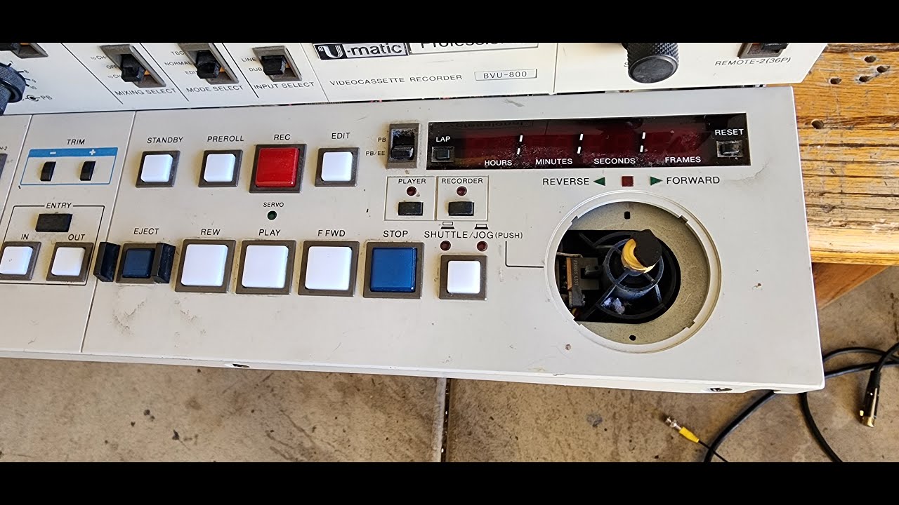 Sony Bvu-800  Control Panel Replaced Unit now Works.