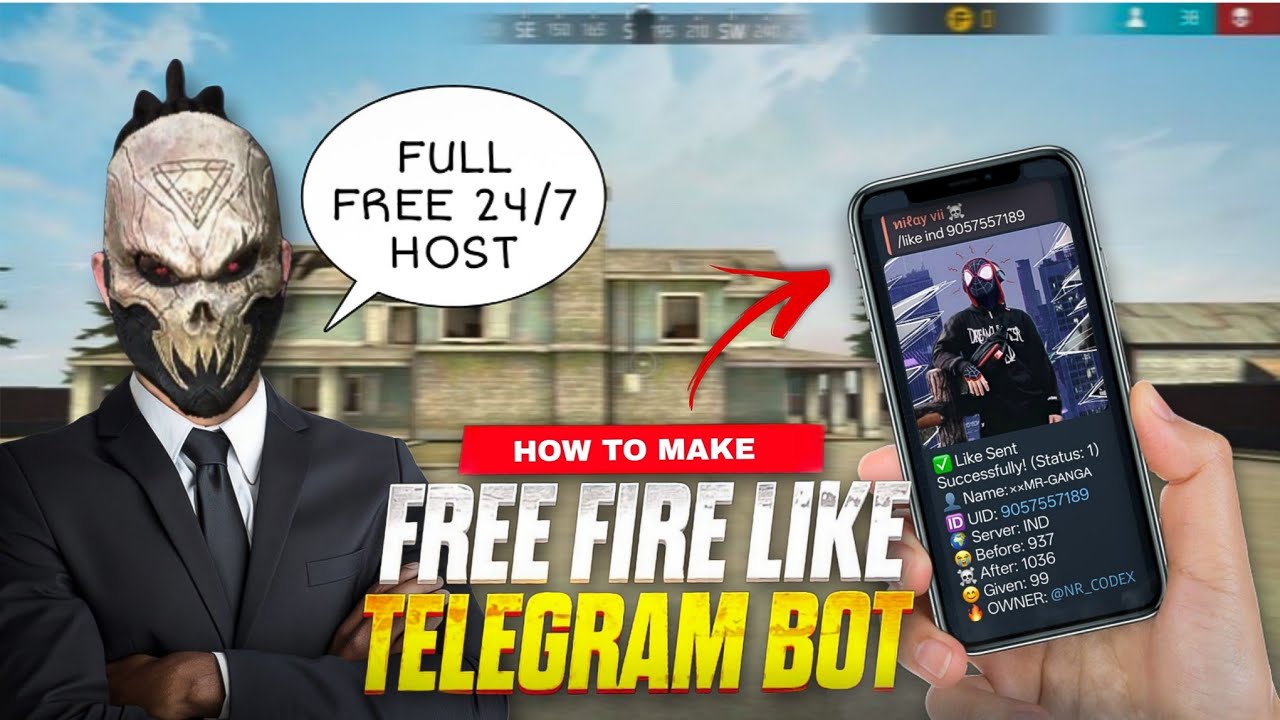 HOW TO MAKE FF TELEGRAM LIKE BOT || EASY WAY TO MAKE LIKE BOT 🔥|| FF LIKE BOT TUTORIAL