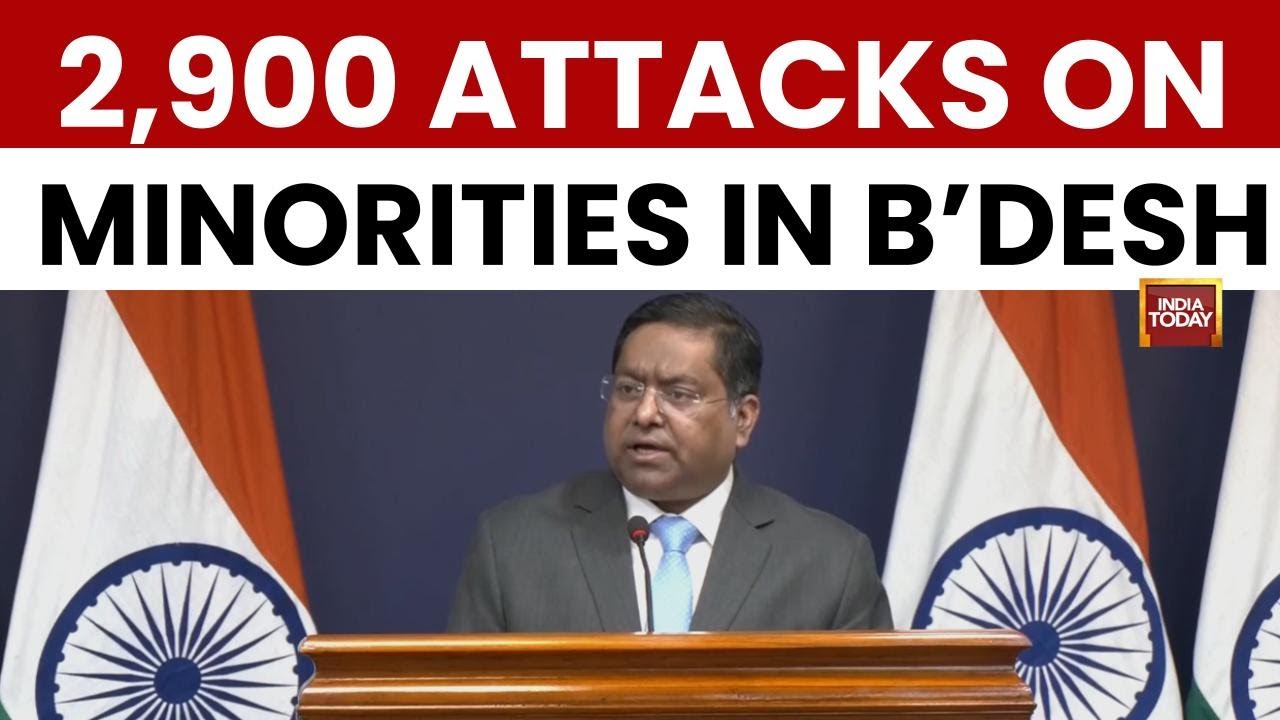 MEA Randhir Jaiswal: 2,900 Attacks on Minorities in Bangladesh; Condemns Killing of Hindu Youth