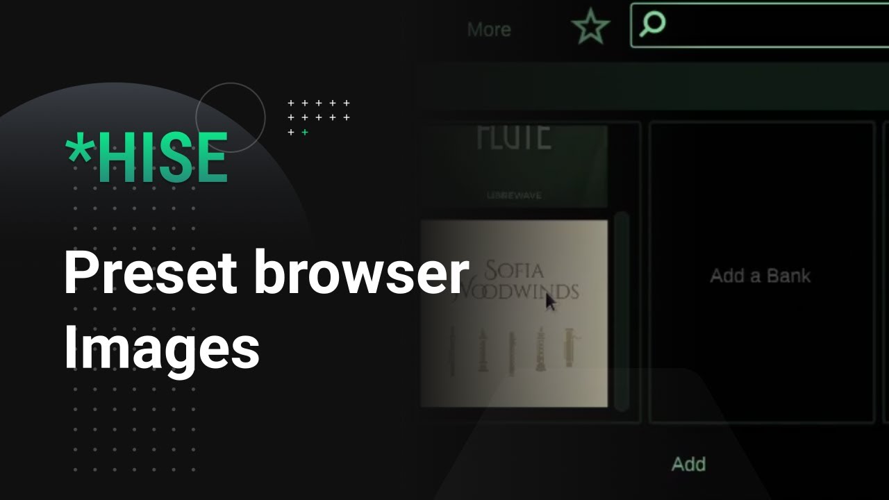 HISE: Preset browser expansion column images