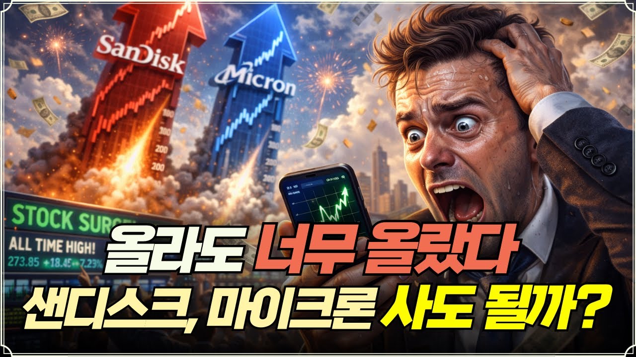 올라도 너무 올랐다, 샌디스크, 마이크론 사도 될까? (f. 장우석 부사장)