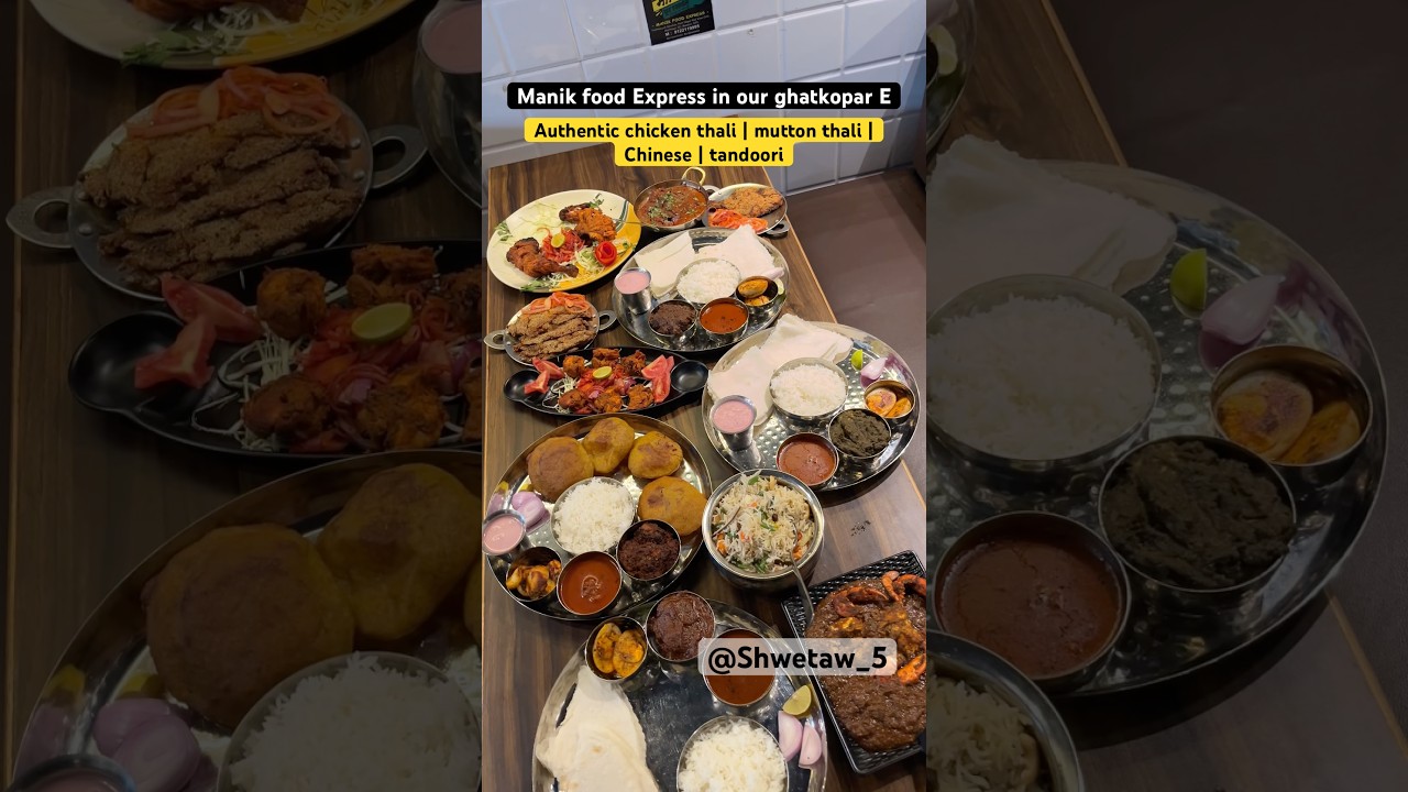 Manik Food Express - in Ghatkopar station authentic Indian food veg -nonveg..#Ghatkopar #short #food