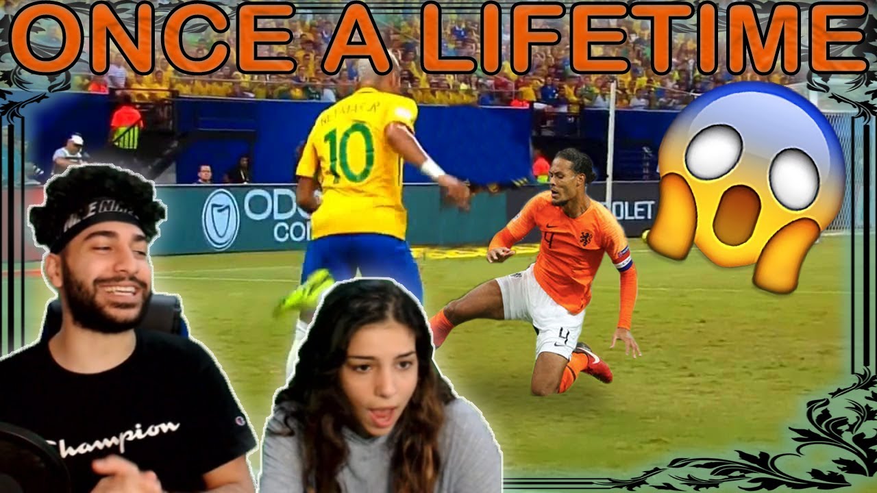 Americans React To Football Plays That Happen ONCE In A Lifetime!