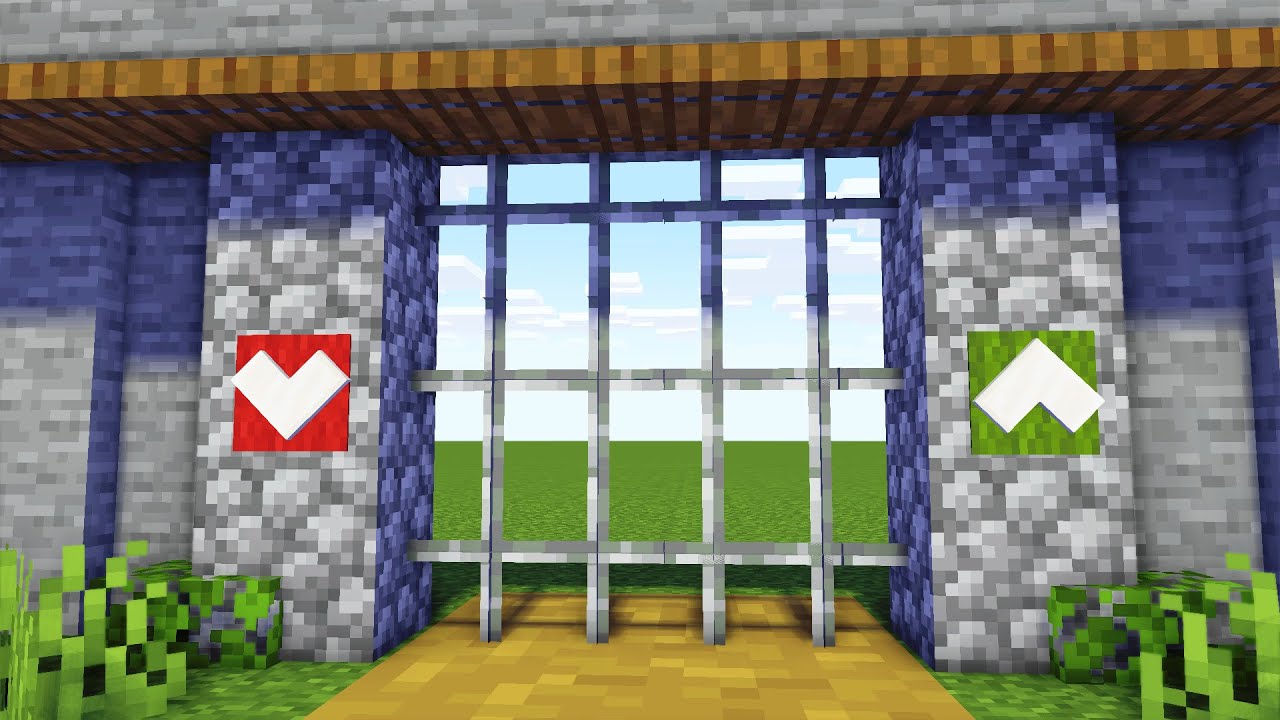 Wie baut man ein funktionierendes Burgtor in Minecraft | LarsLP