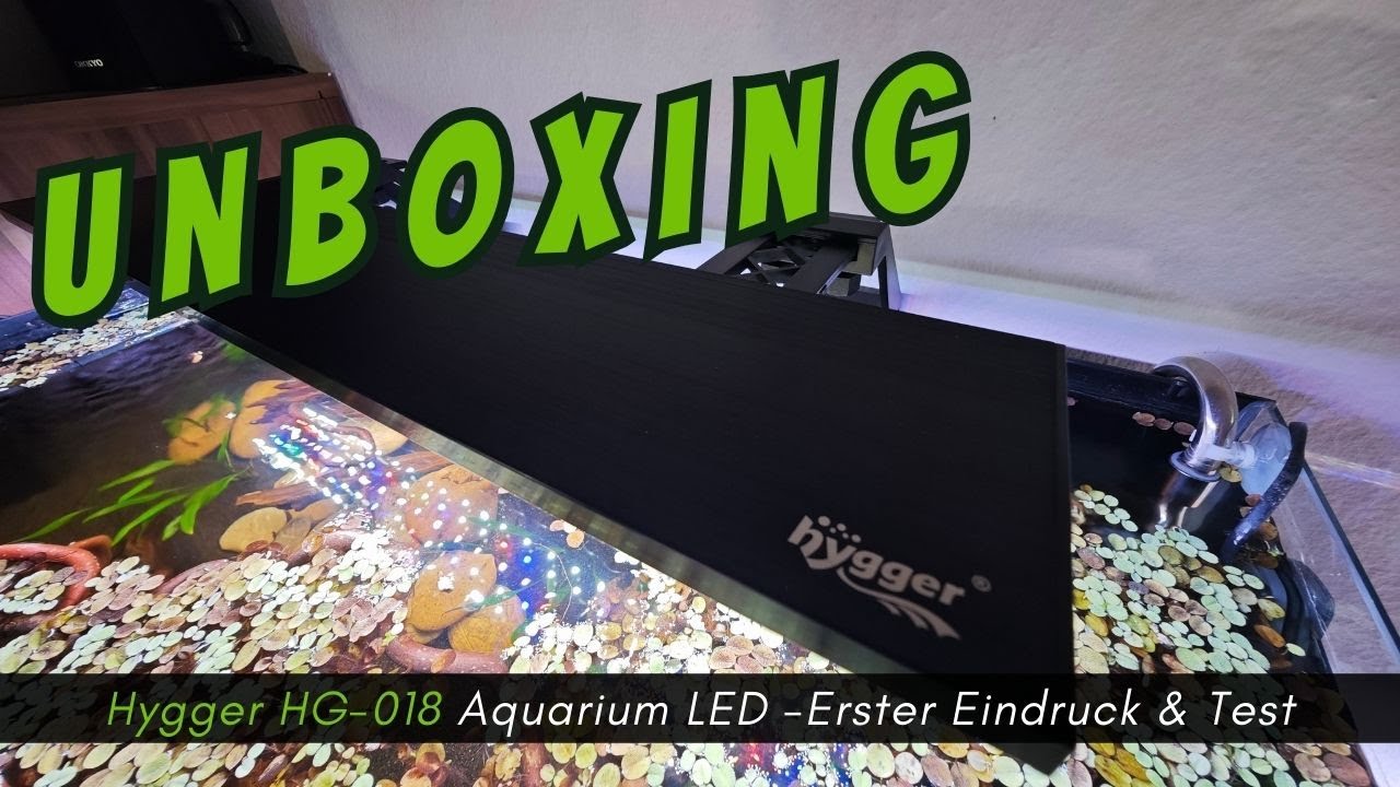 Unboxing und Test: Hygger HG-018 Low Budget Aquarium LED  #aquaristik