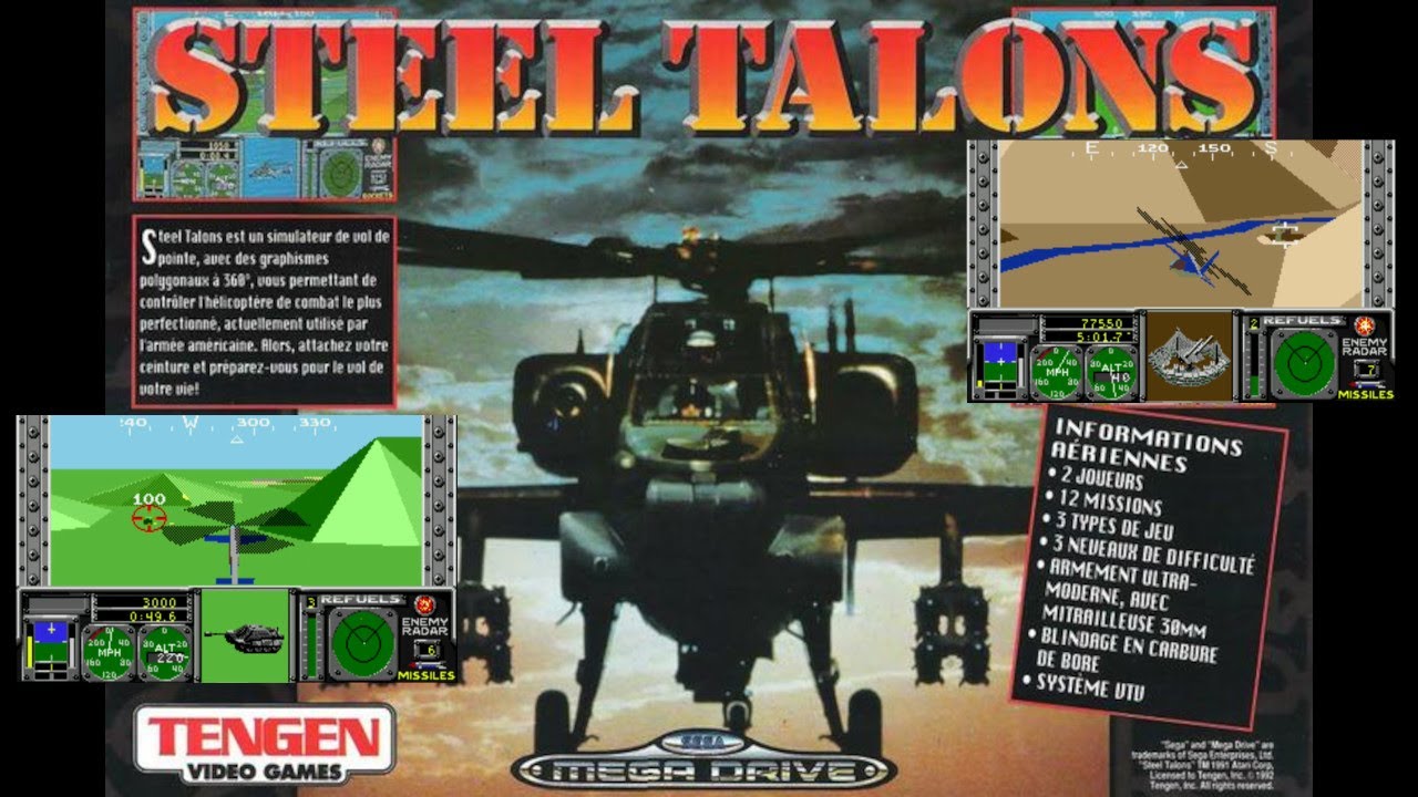 Steel Talons: Full 3D Attack Heli Sim on Sega Genesis!