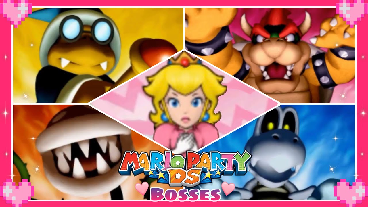 💗 Mario Party DS (All Boss Battles) Peach Gameplay 💗