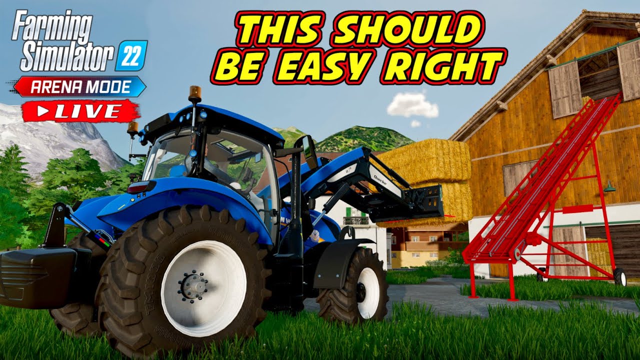 🔴 LIVE Arena Mode And Bale Stacking Challenge | Farming Simulator 22