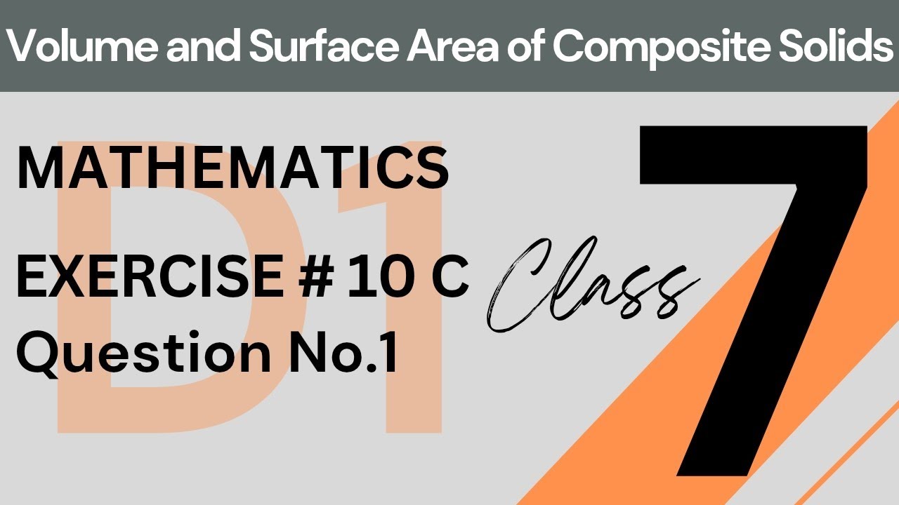 Volume and Surface Area of Composite Solids