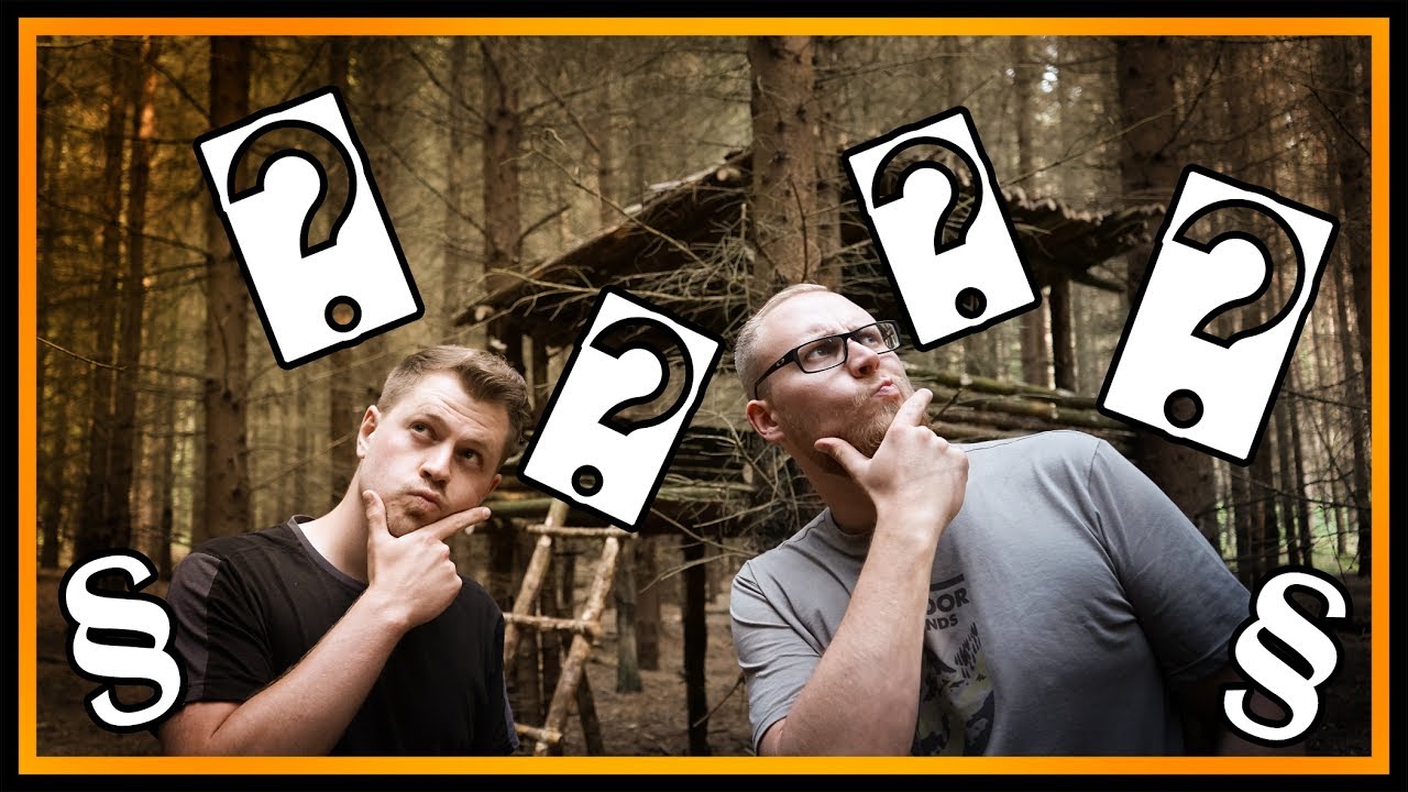 Lagerbau und Waldcamp erlaubt? Tipps und Info! - Outdoor Bushcraft Camp Shelter