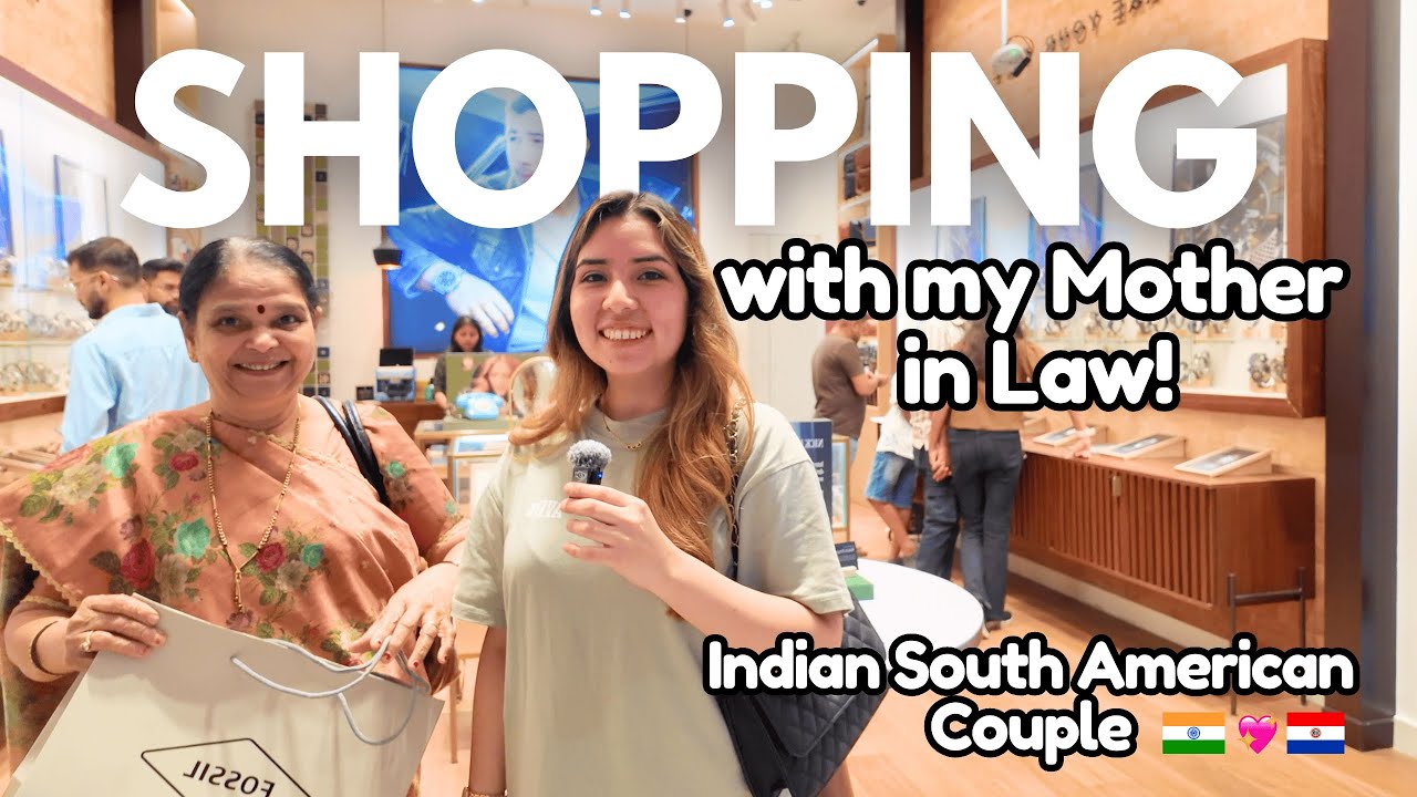Making Mom Smile 😊🛍️ We Took Mom Shopping! ❤️ Indian South American Couple