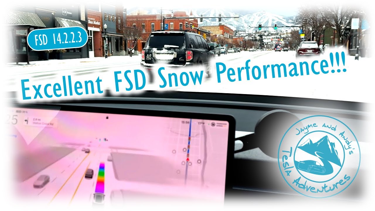 28.5.1 Tesla FSD 14.2.2.3 Performing GREAT in Snow!!! We're Shocked!!!