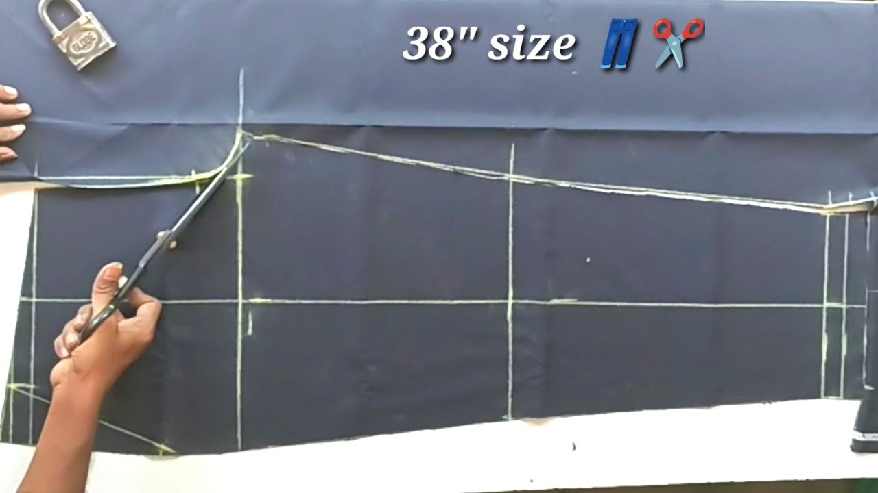 38 size mens pant cutting with measurments simple method for beginners in tamil / dress tailor