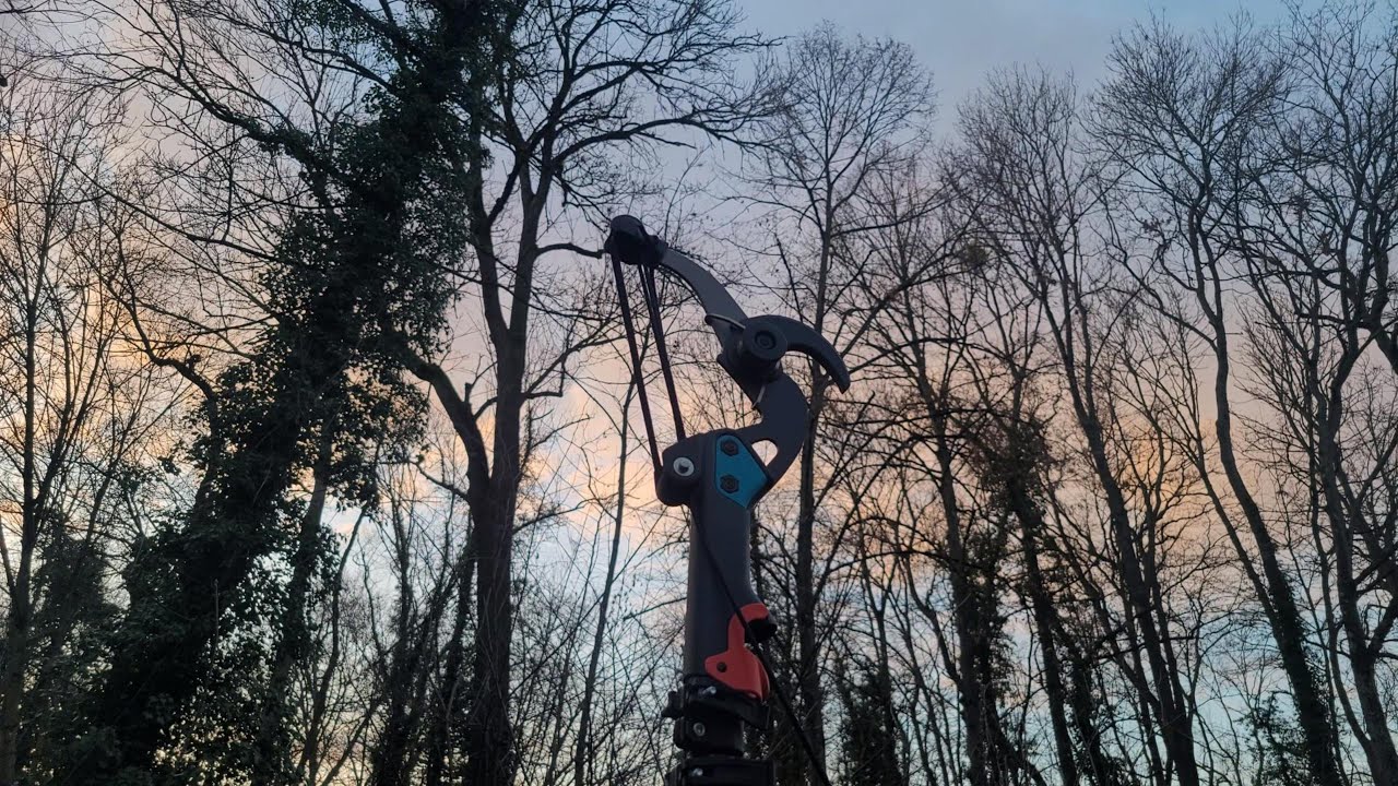 Test de la perche de 18 m paroi 1 mm avec un échenilloir