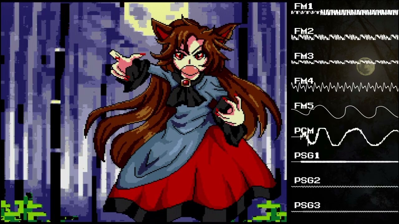 [Touhou Arrangement] Bamboo Forest of the Full Moon - Genesis/Mega Drive -【東方アレンジ】満月の竹林 - メガドライブ