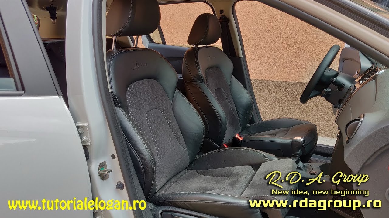 Montat suporturi pentru scaune de Audi A3, A4, A5, A6, Golf 5/6/7, Mercedes W211, BMW E46, pe Logan