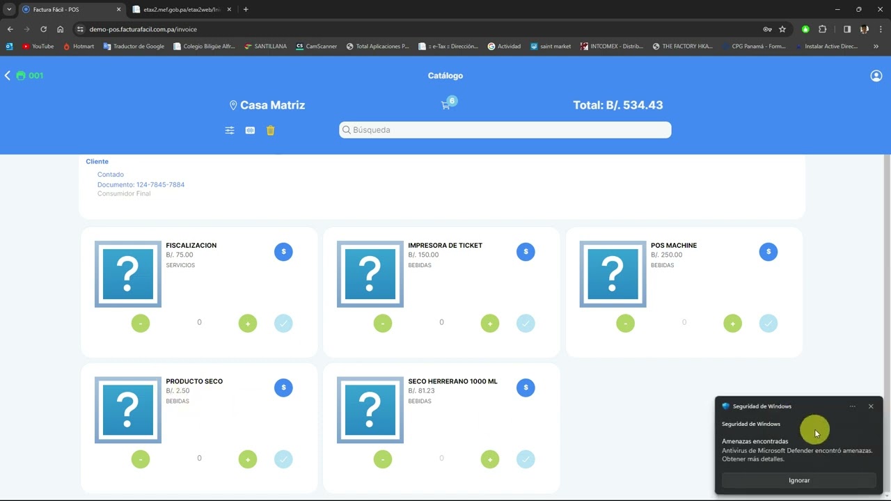 Facturaci&oacute;n - Factura Electr&oacute;nica