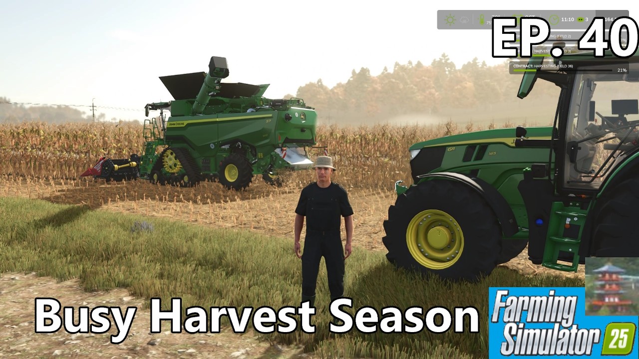 FS25 Hutan Pantai - ep40 - Harvest Season begins.  Lots of work to do.
