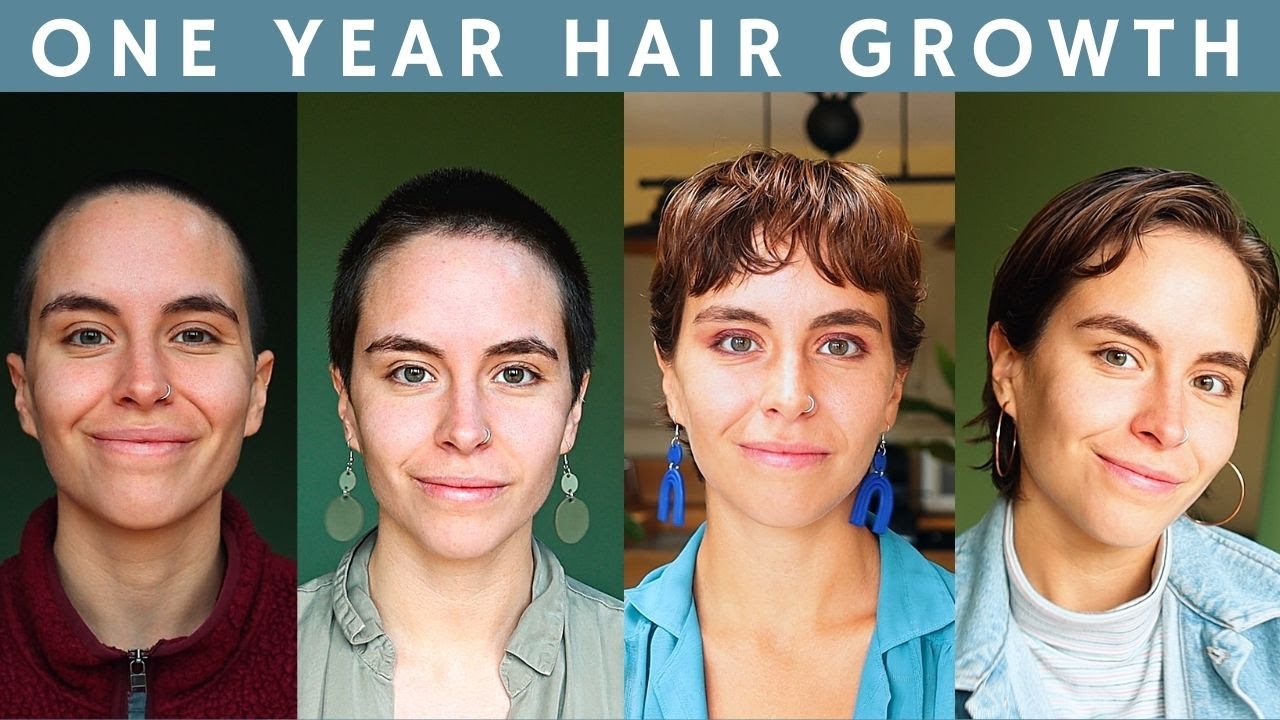 One Year Hair Growth Montage | Shaved Head to (Almost) Bob