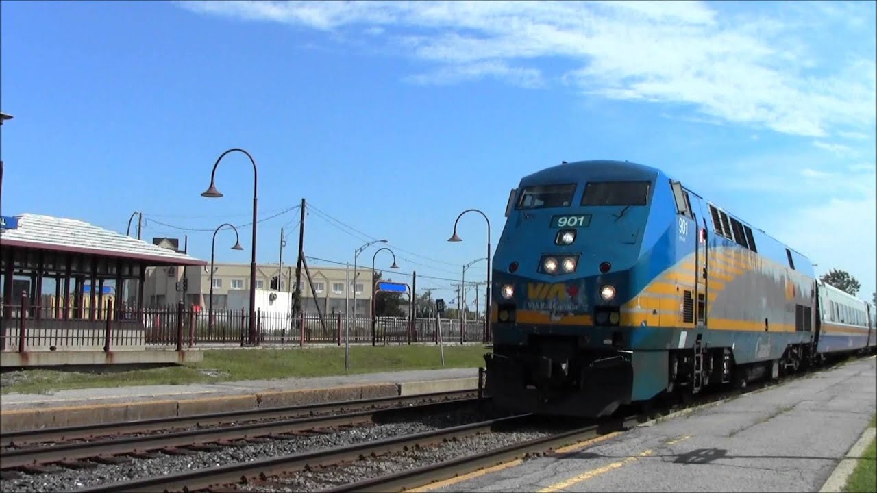 CN, CP, CSX, VIA Rail, AMT Dorval QC August 2013