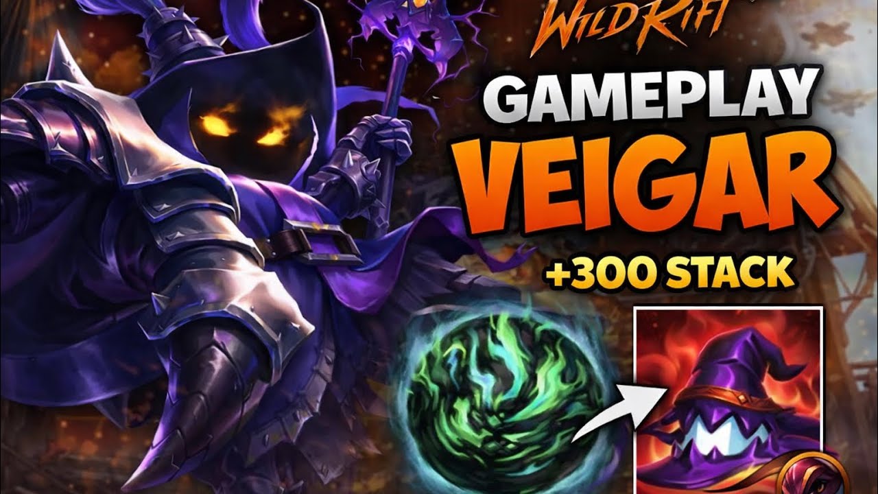 Veigar 300 Stack?! | Veigar One-Shot Gameplay | Wild Rift 