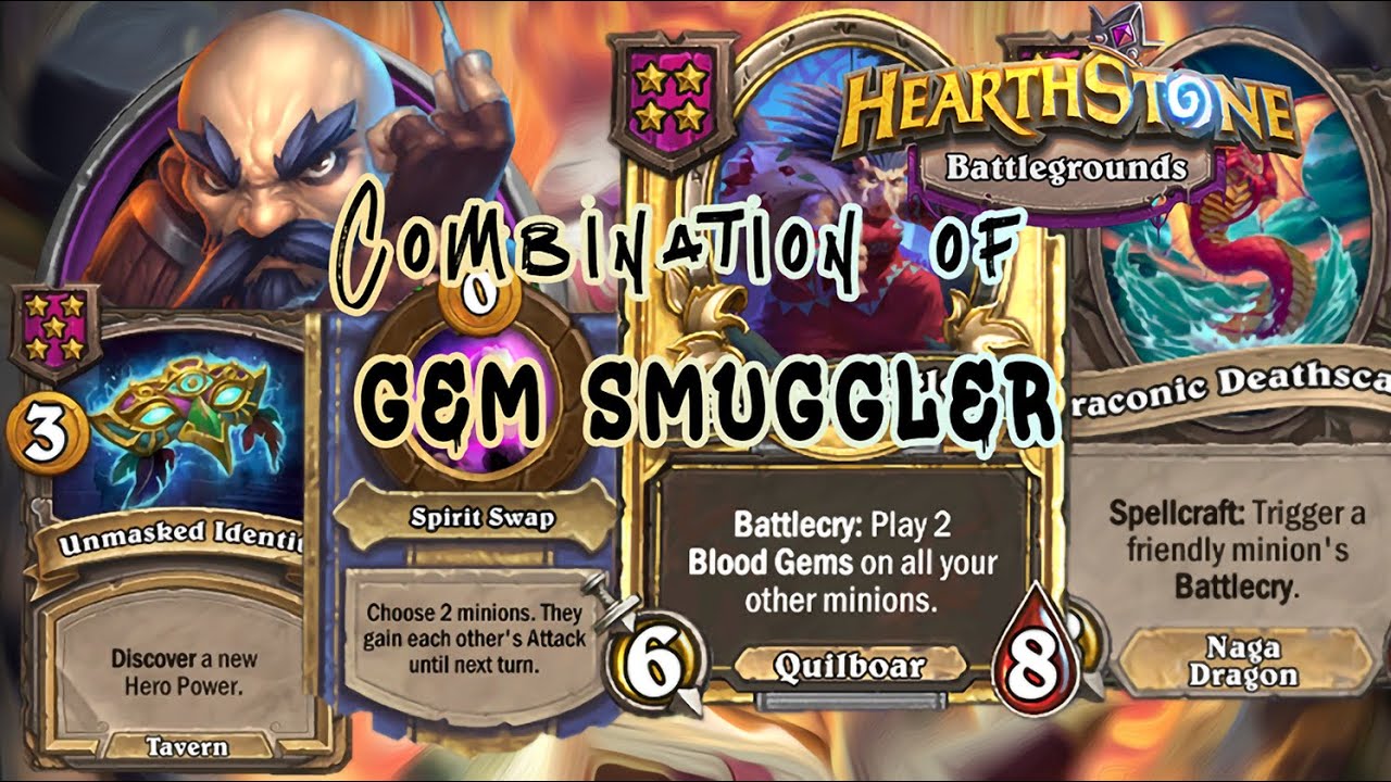 Hearthstone Battlegrounds - Indonesia | Gem Smuggler, Ft. Draconic Deathscale Unexpected GG!