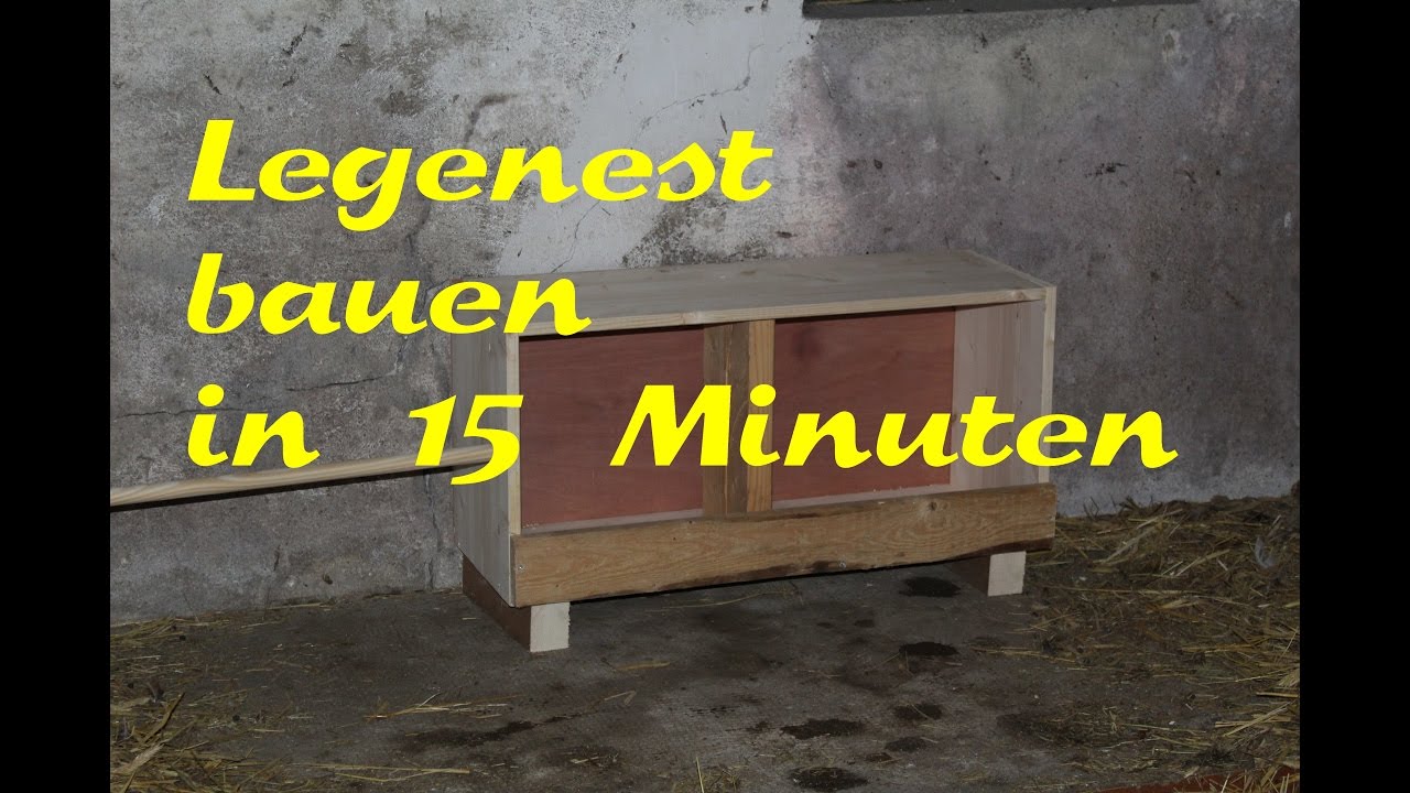H&uuml;hner Legenest bauen in 15 Minuten