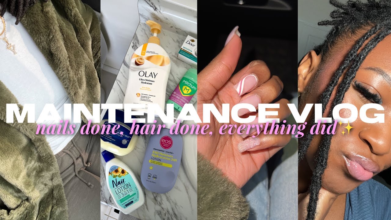 Maintenance Vlog☆ | Nail appt, lash appt, doing my hair, body care routine etc.