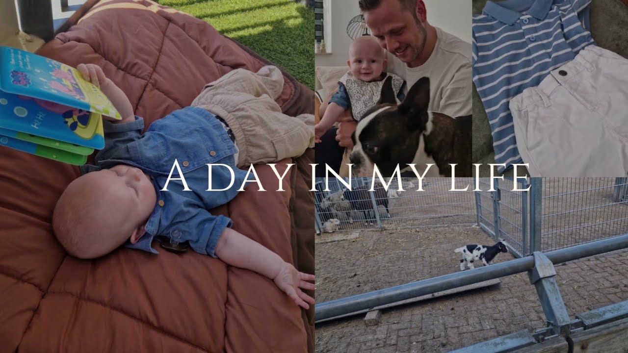 DAGVLOG | Naar de kinderboerderij, baby geitjes en heel veel knuffelen met oma en papa 🖤 |VLOG #4