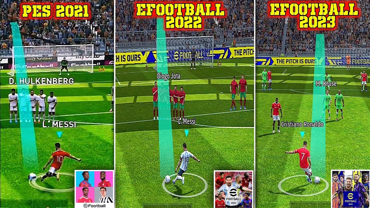 Pes 2021 to Efootball 2023 mobile | Comparison| Which is better?