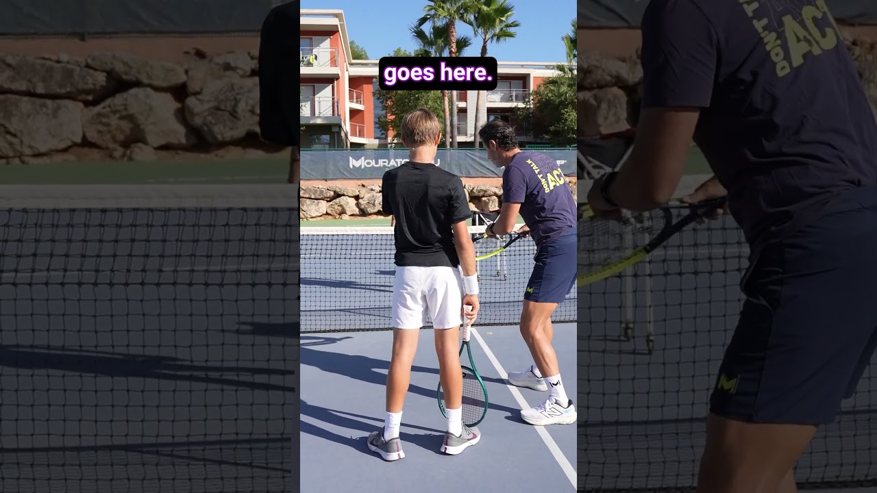 Master the art of side spin! 🔥🎯 #tennis #tenniscoach #tennisplayer #patrickmouratoglou