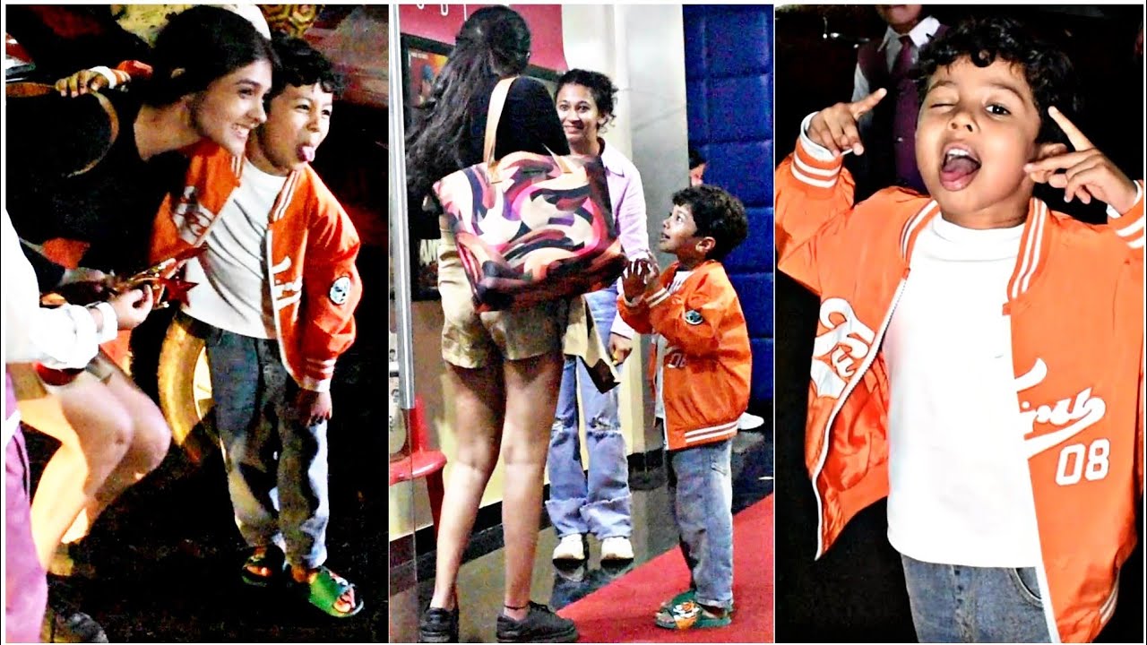 Pranali Rathod channeling her Inner Child with this Cutie 😍 Boy post pack up of Star Parivaar Awards