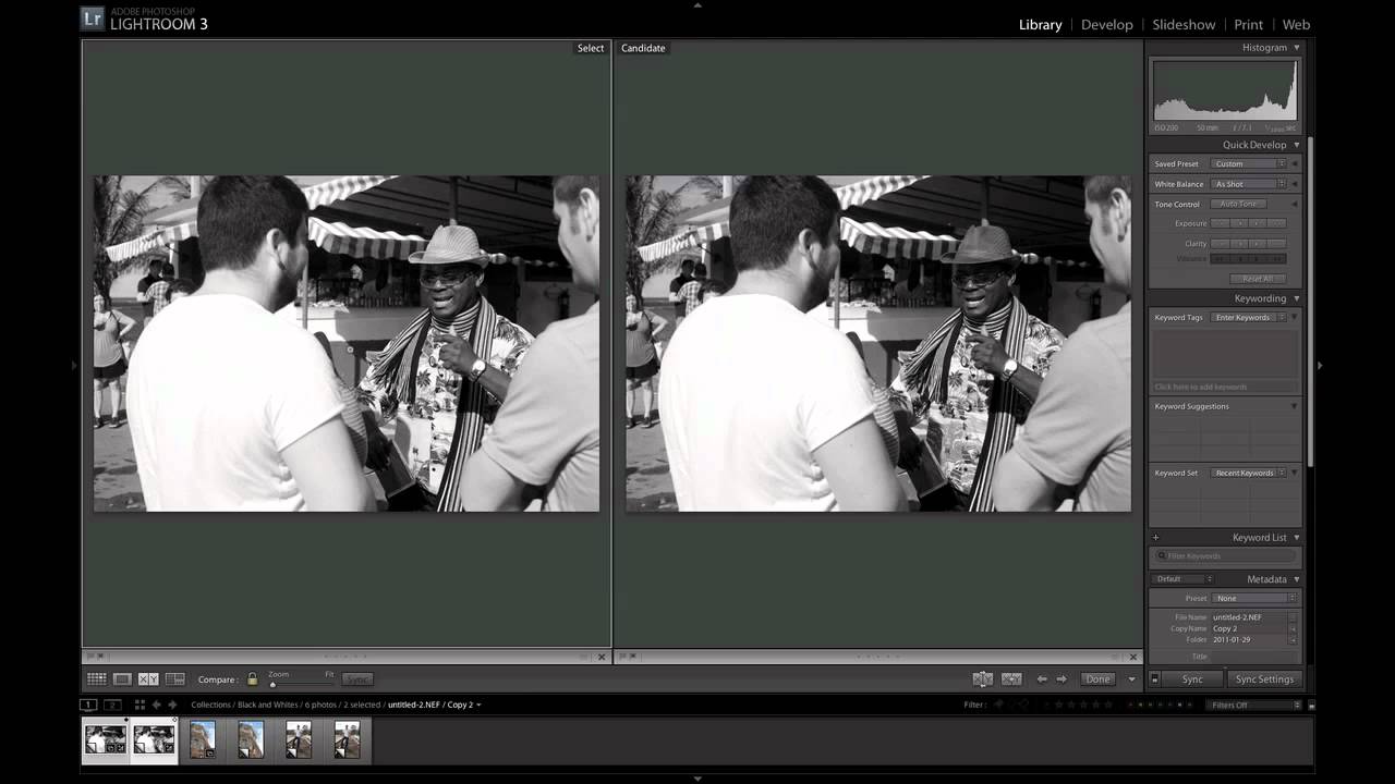 Properly Converting an Image to Black and White in Lightroom