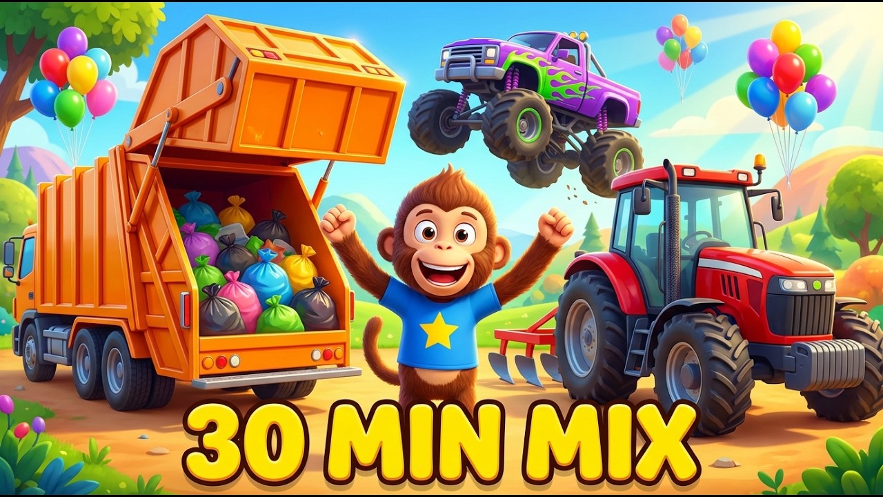 Learn Vehicles & Daily Routines 🚛🦷 20 Min Kids Song Mix