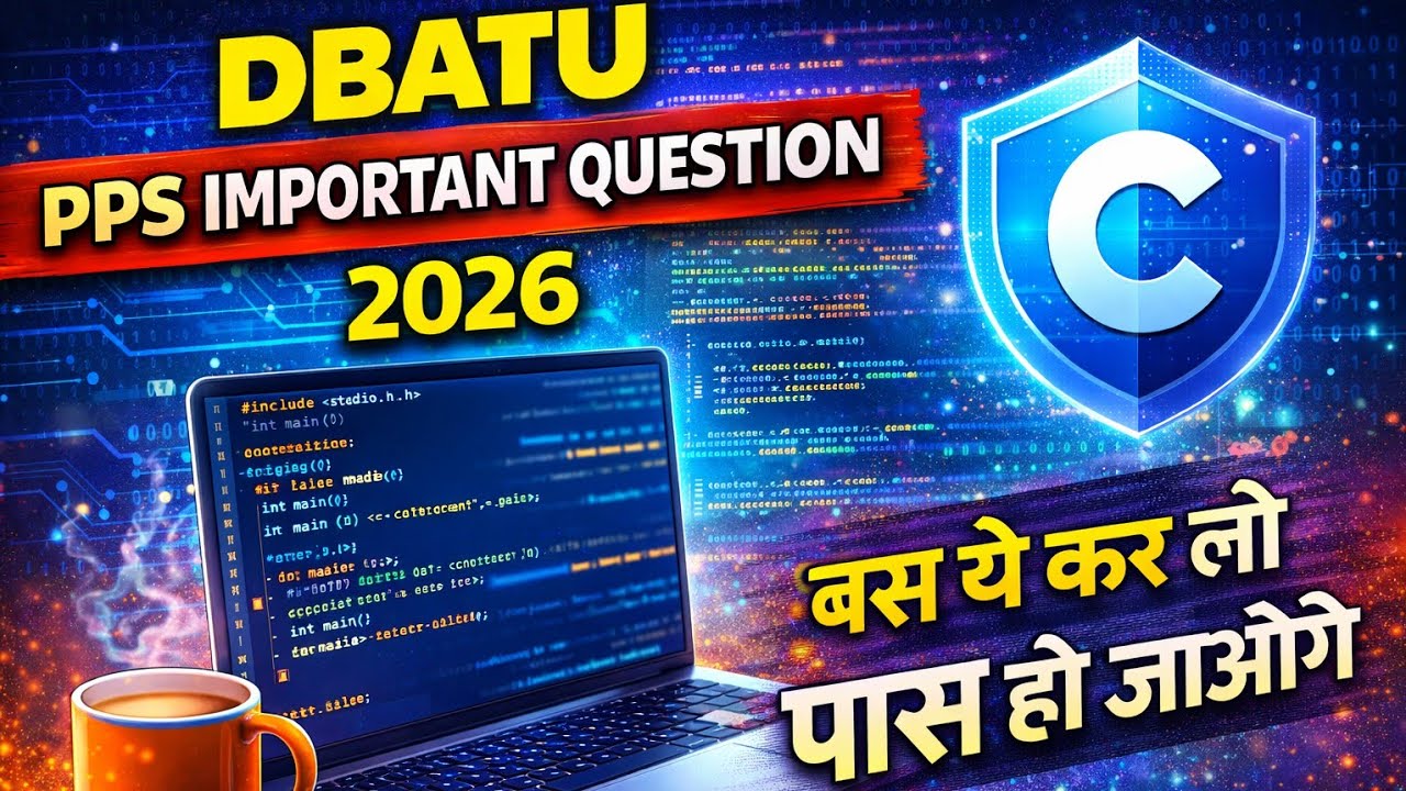 DBATU PPS Important Questions 2026 | DBATU Programming for Problem Solving | Most IMP Questions