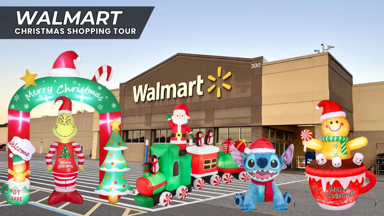 Вирусный рождественский декор WALMART 2025 | ЛУЧШИЙ праздничный шопинг-тур | Рождественские надув...