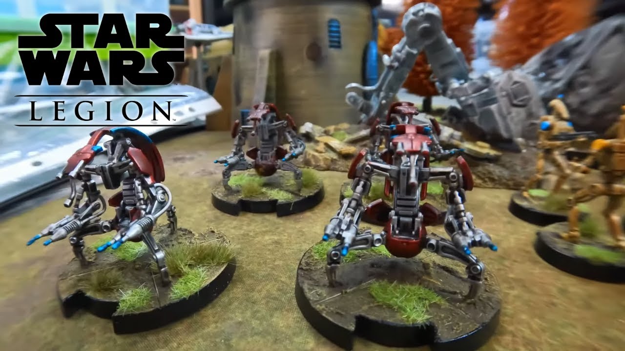 Star Wars Legion Short Battle Report Experimental Droids Vs 501st Clones